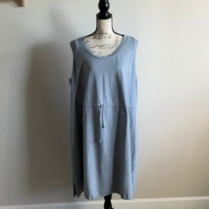 Grey blue summer dress